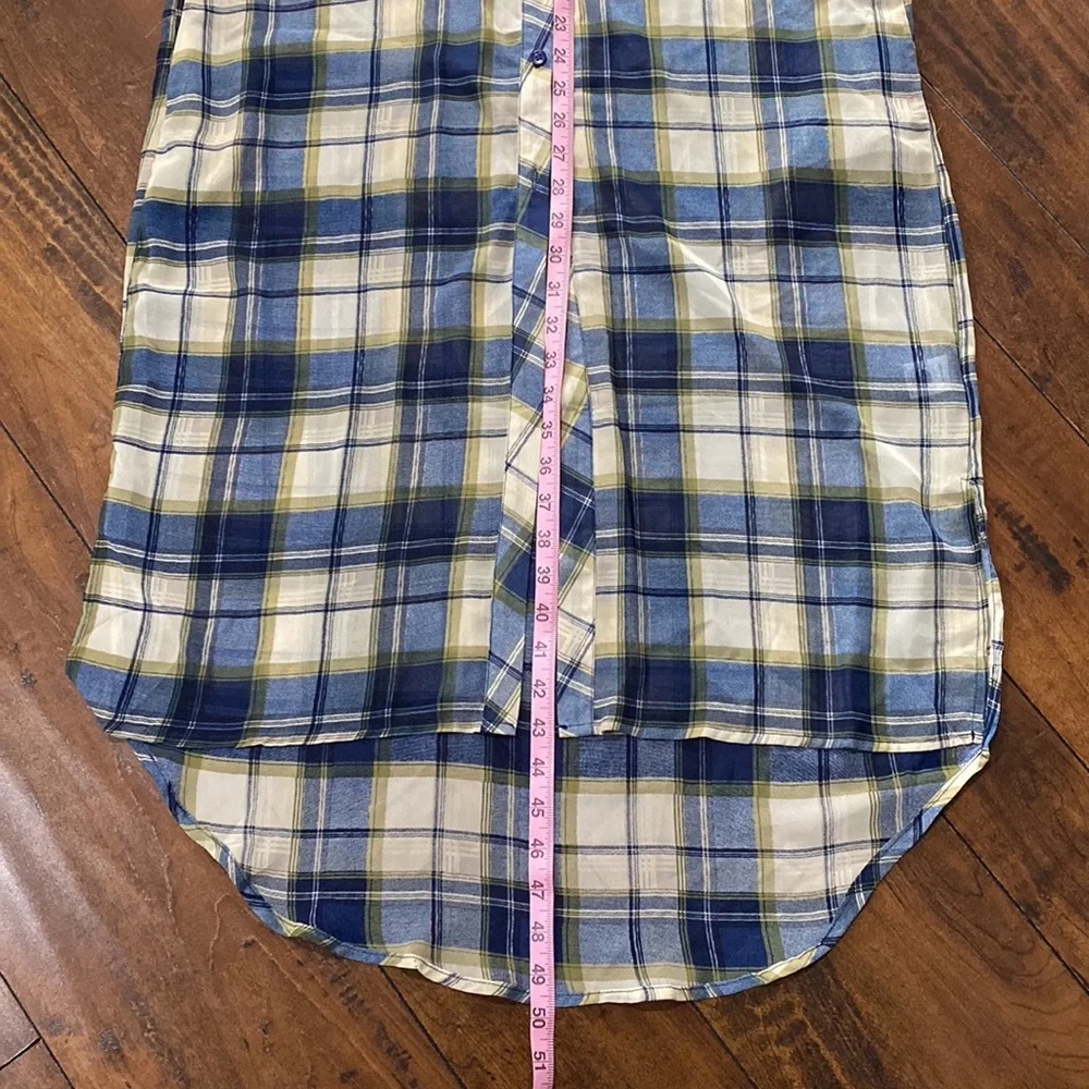Boho Jane Plaid Sleeveless Duster with Pockets